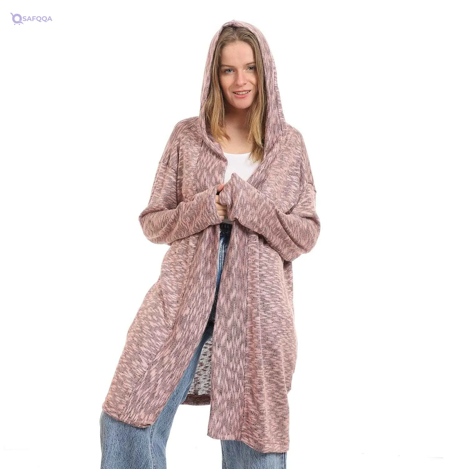 JAMILA Women’s Winter Hooded Cardigan with