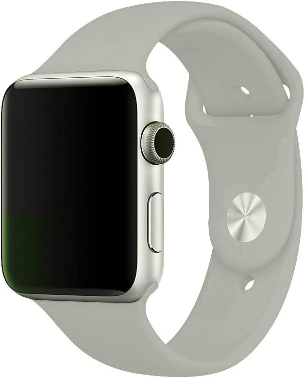 Silicone Watch Strap Set  for Apple Watch – Premium Soft Adjustable Bands for 42/44mm