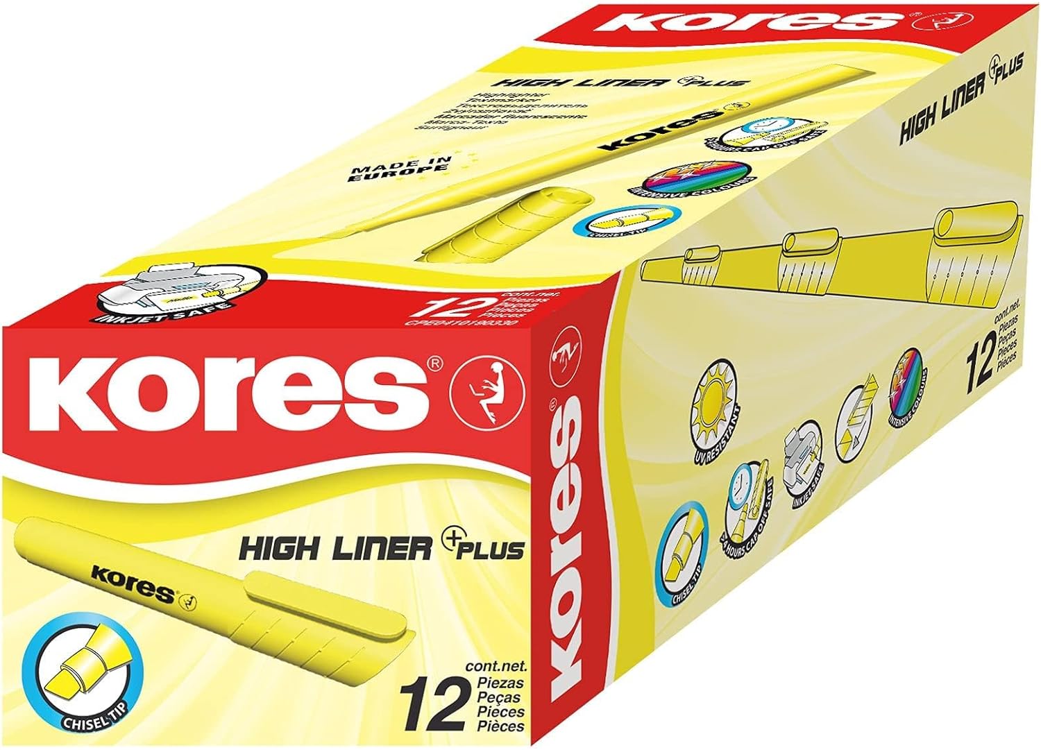 Kores Highliner Pack of 12 Pieces