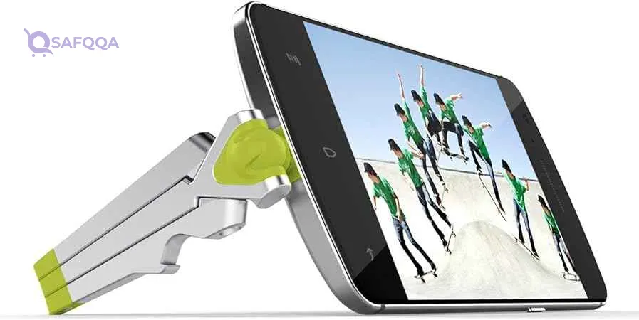 Kenu Compact Tripod Phone Stand for Android & Samsung – Silver Portable Cell Holder