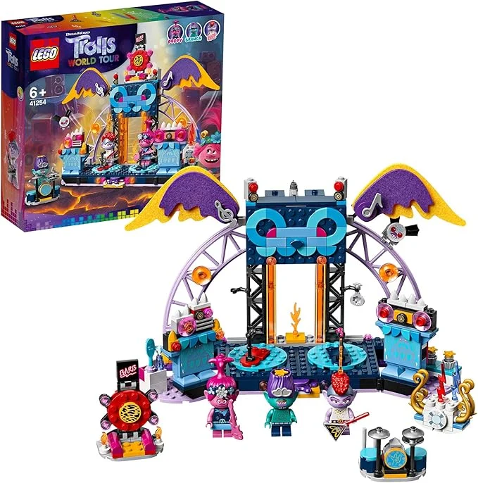 LEGO Trolls Volcano Rock City Concert Building Set Multi Color