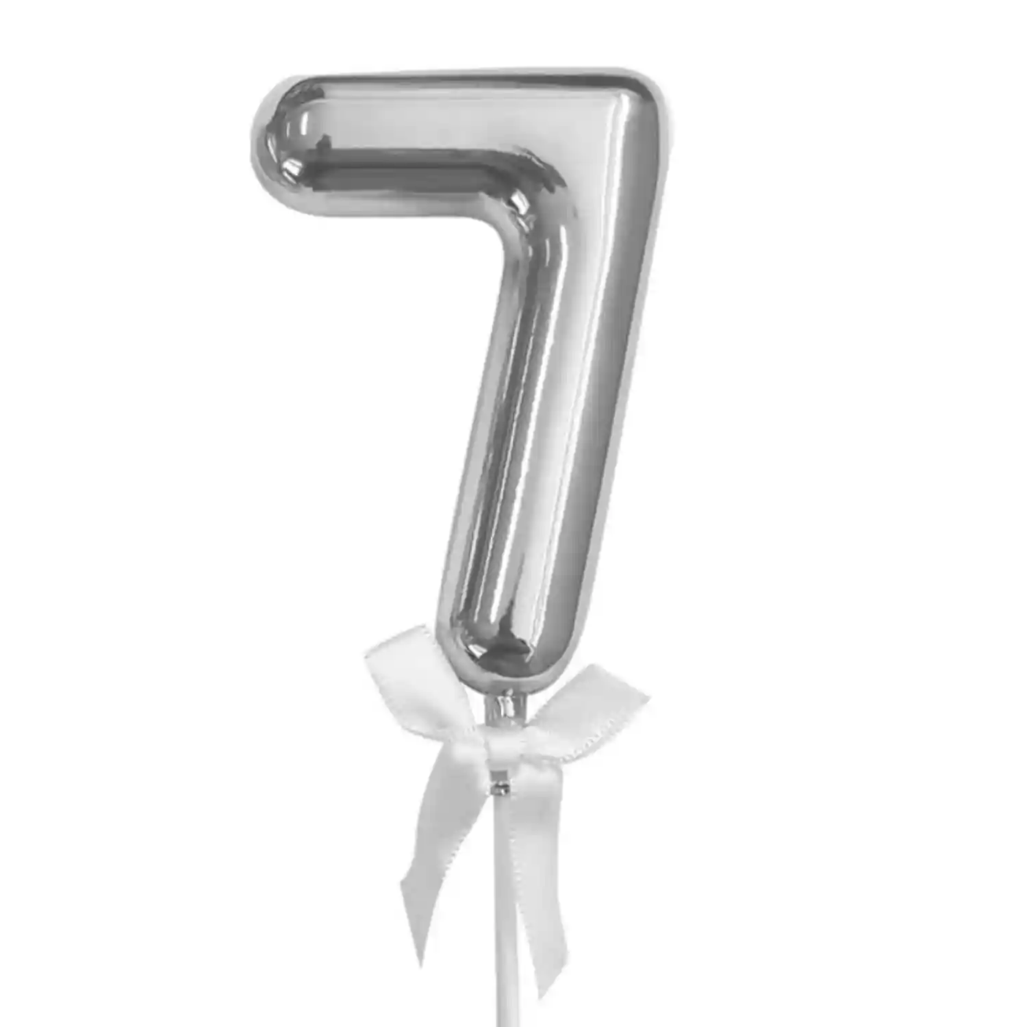 Generic Number 7 Cake Topper Silver