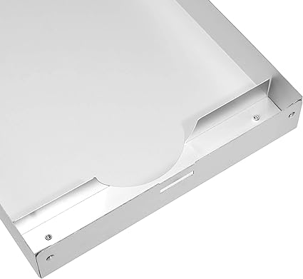 Amazon Basics Aluminum Storage Clipboard – 35.5 × 23 cm, Three-Tier with Standard Clip