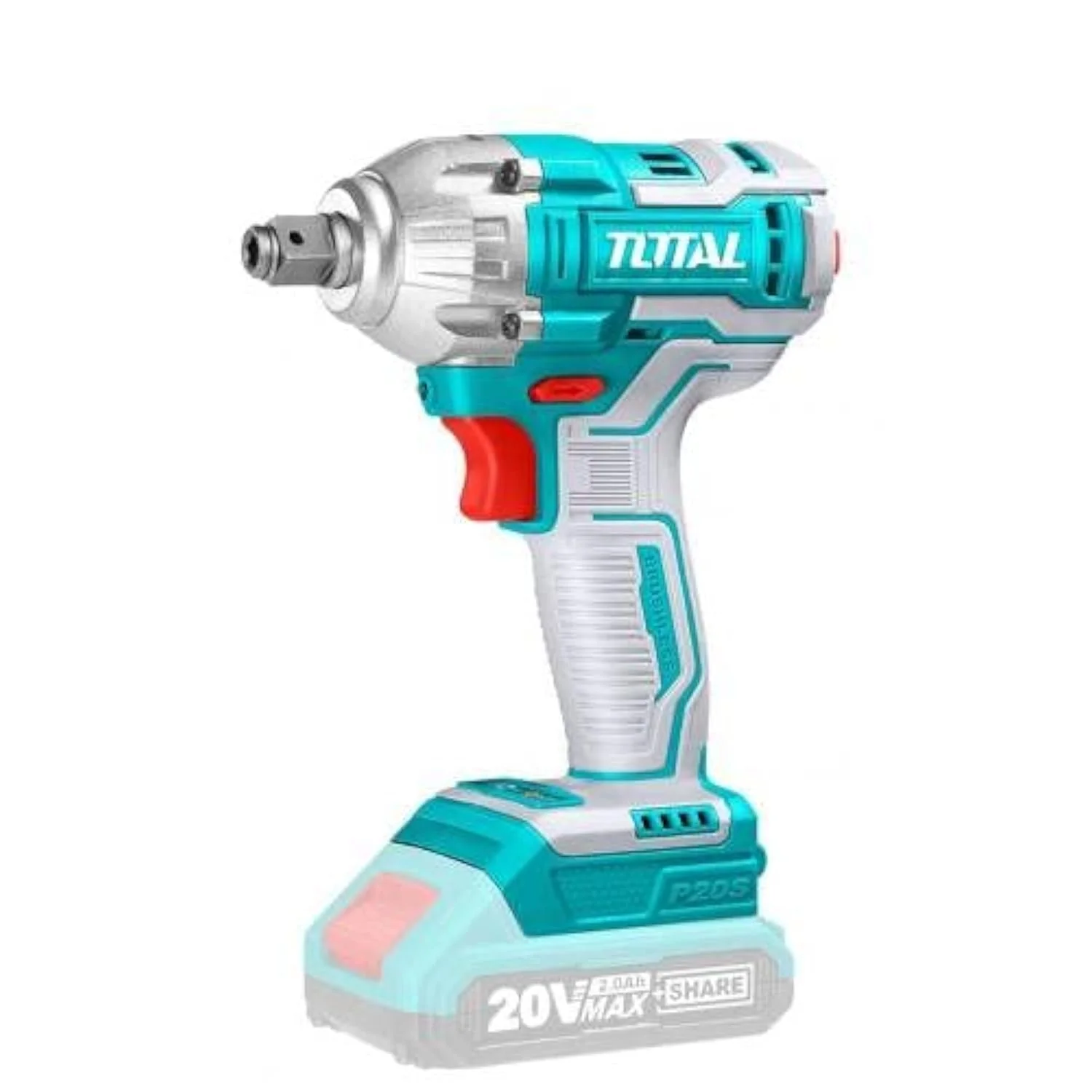 TOTAL 20V Brushless Cordless Impact Driver and Wrench 220Nm