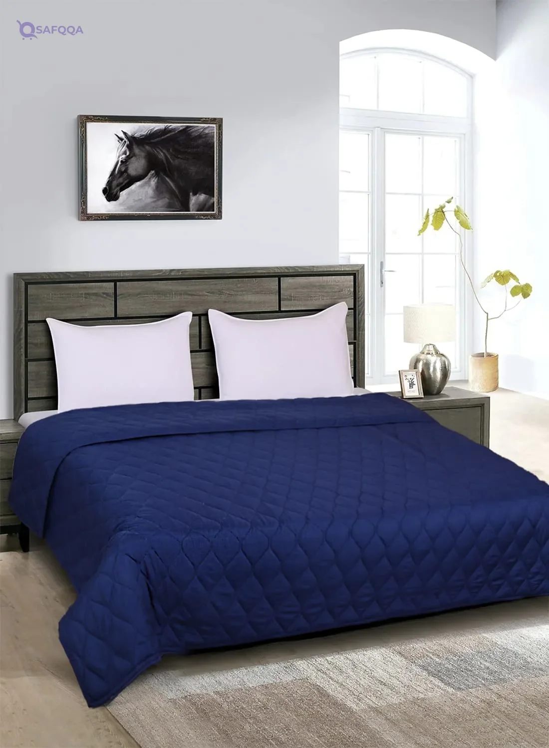 Home Town Microfibre Bed Spread 160 x 220 cm Plain