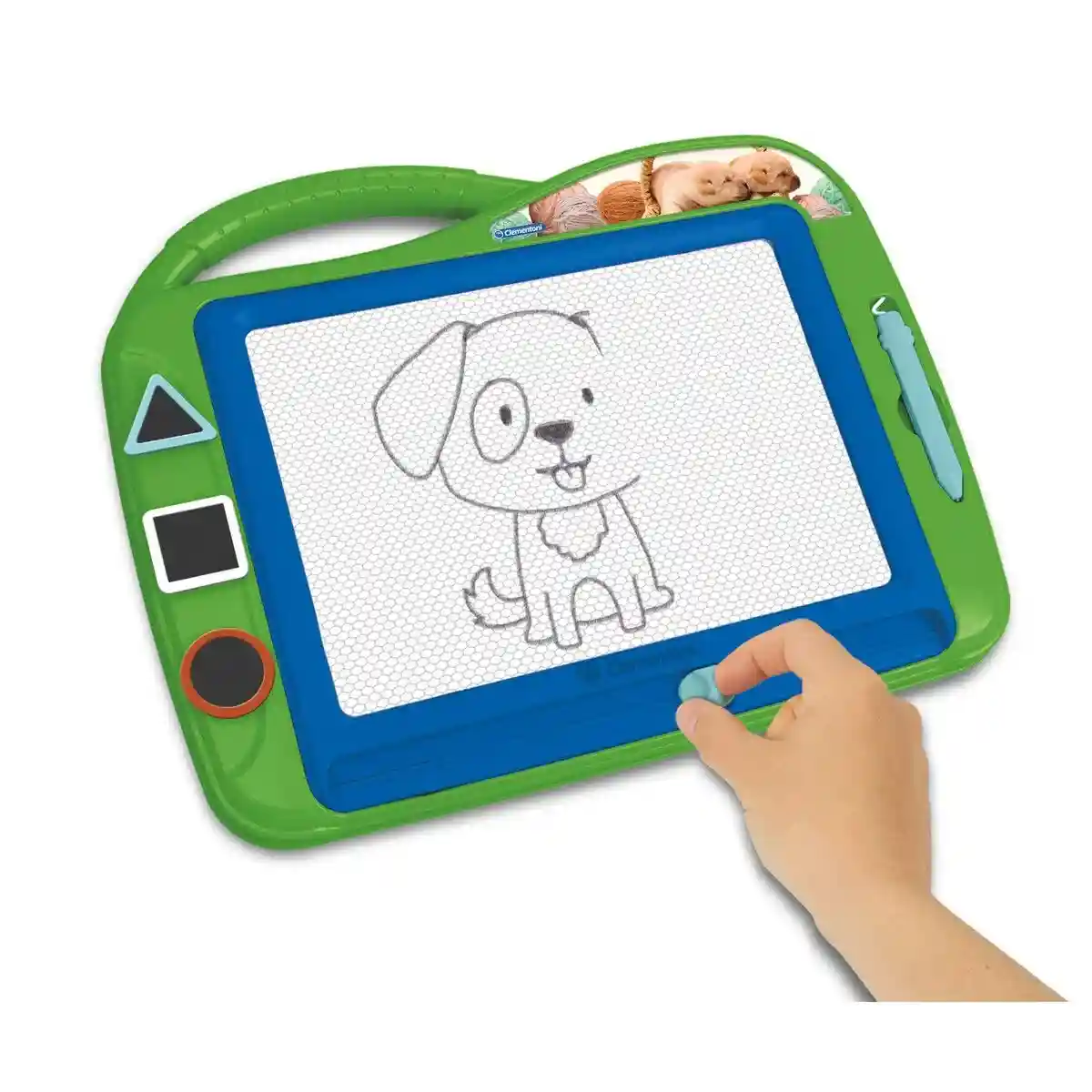 Clementoni 18570 Magic Slate for Babies – Animal Drawing Board, Multi-Coloured Educational Toy