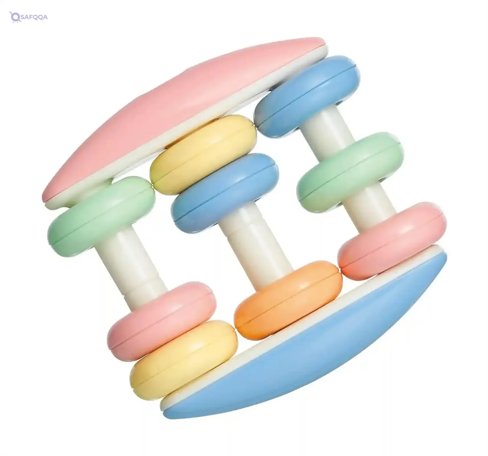 Tolo Toys Abacus Rattle Pastel Colors – Educational Baby Toy for Early Learning & Sensory Development
