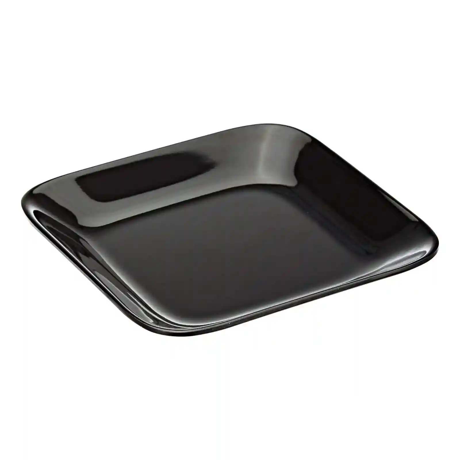 Servewell Melamine Square Mini Platter 14x14cm Black – French Style Serving Dish