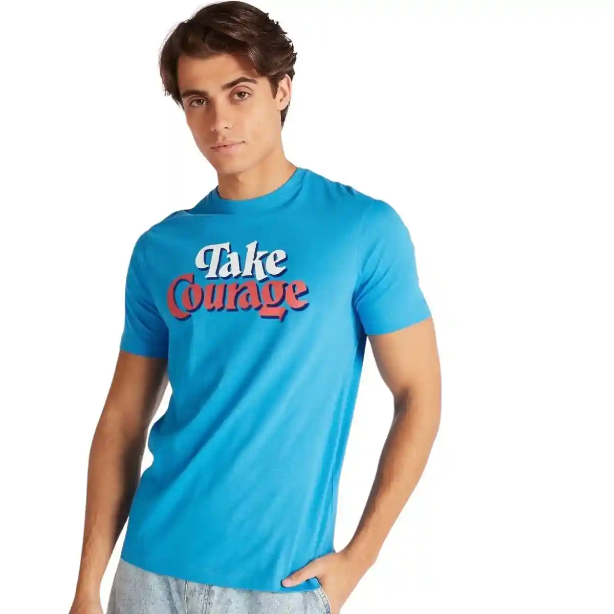 Splash Men’s Basic Jersey T-Shirt Casual Comfortable Everyday Top