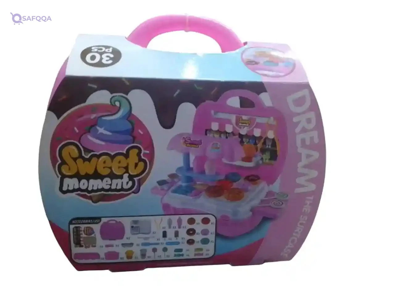 Kids Interactive Sweet Shop Carry Case Playset – 30 Pieces with Accessories