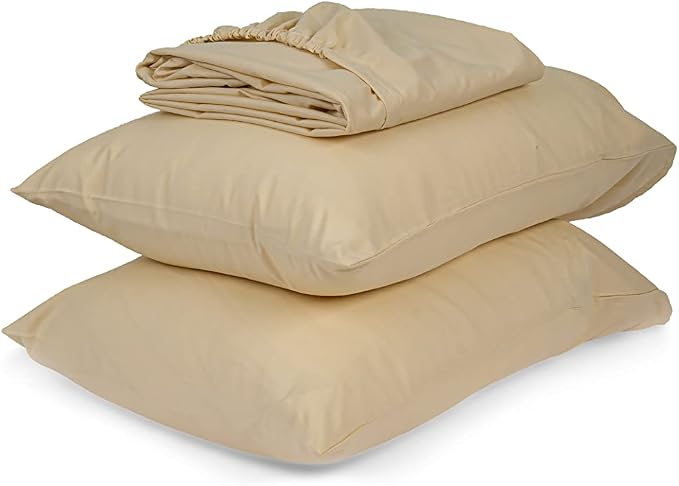 Home of Linen Fitted Sheet Set