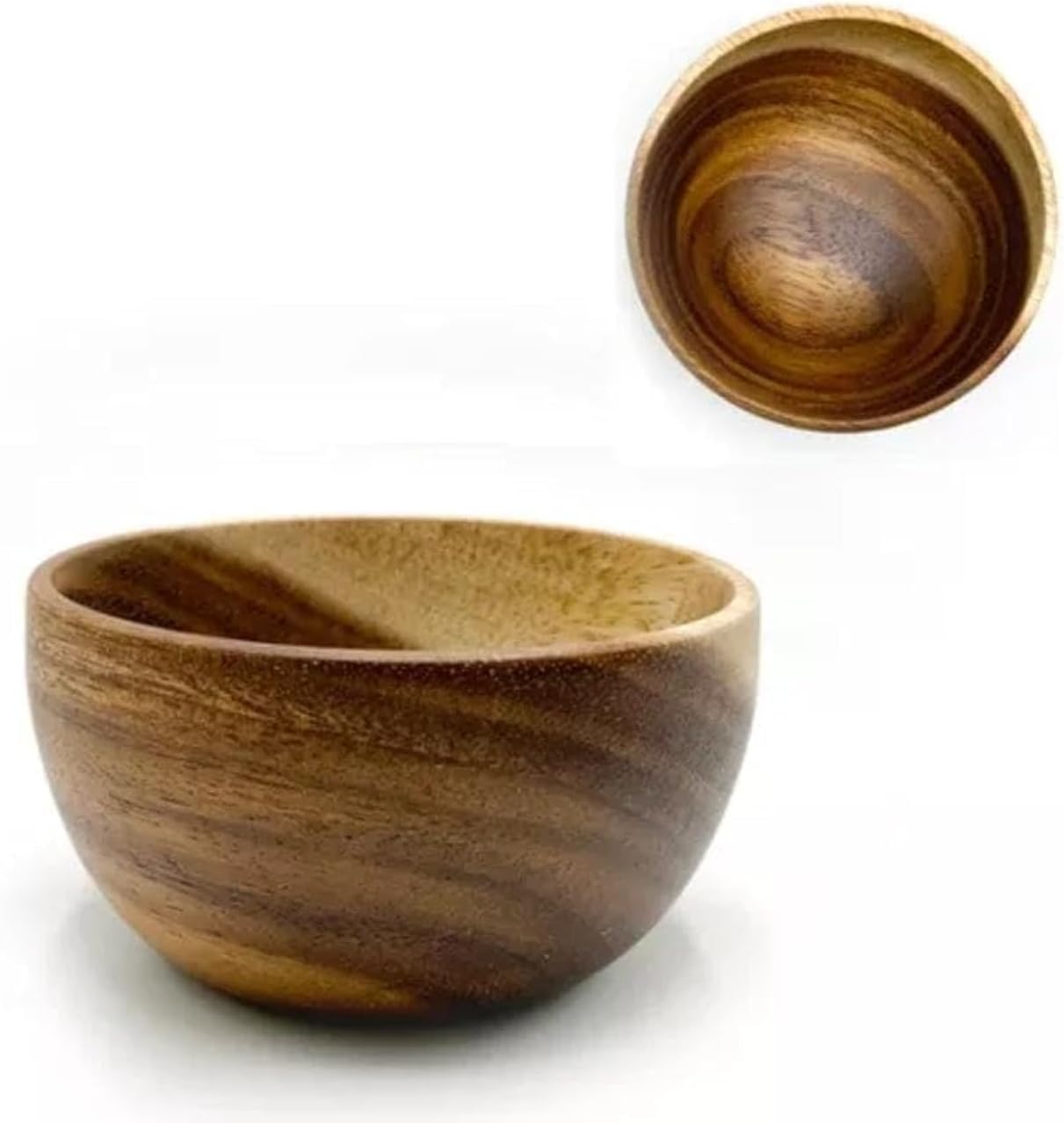 HayahWood Deep Wooden Bowl