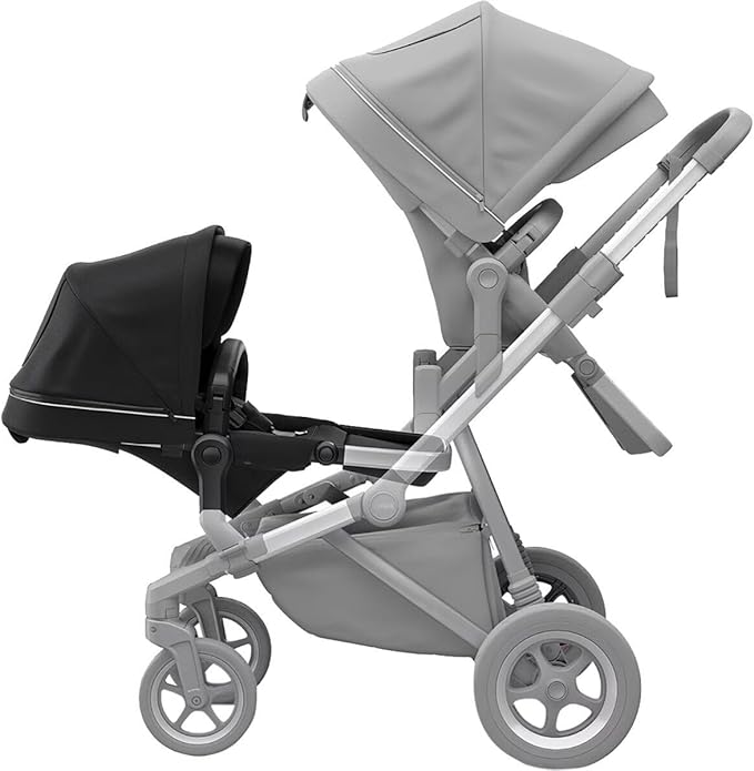 Thule Sleek Second Seat – Upgrade to Double Comfort with Premium Midnight Black Design & Lightweight Aluminum Frame