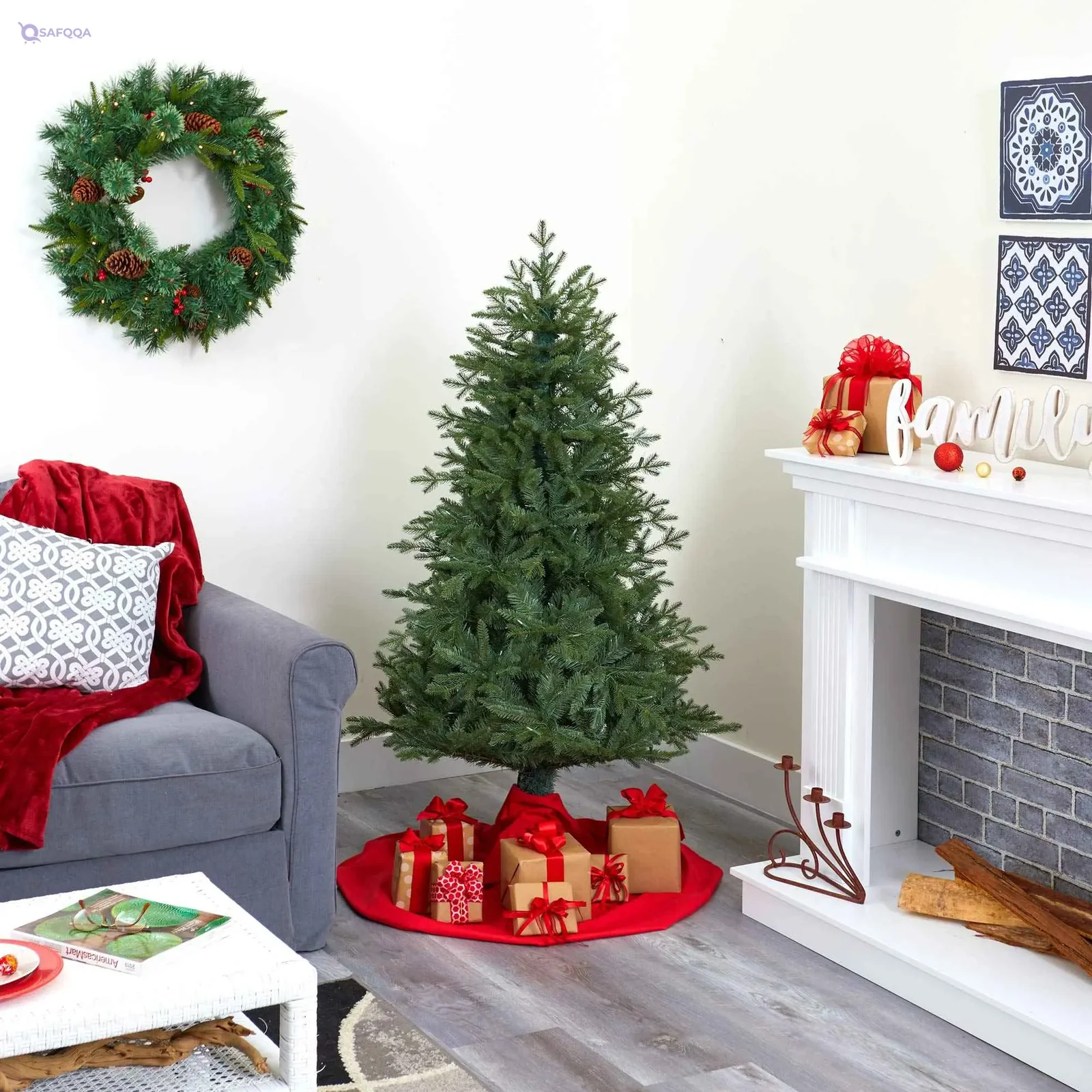 Nearly Natural Artificial Christmas Tree Premium Holiday Tree