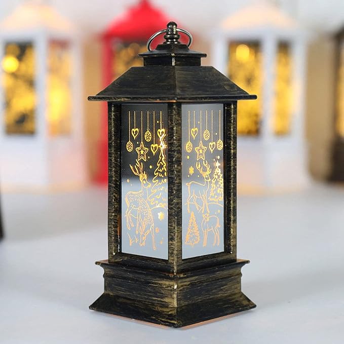 Decorative Snowman Lantern for Night Lighting and Decoration