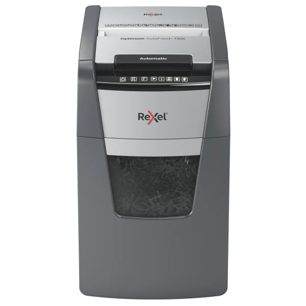Rexel Auto+ 130X Paper Shredder – Cross Cut, Up to 130 Sheets