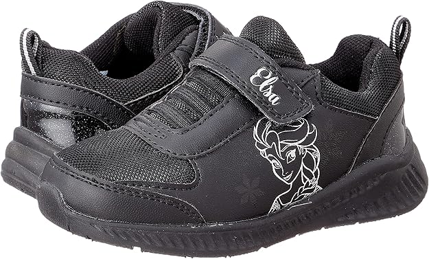 Leomil Girls Elsa Print School Shoes with Comfortable Design
