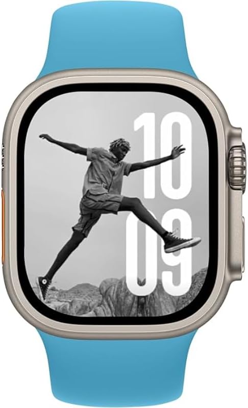 Silicone Smart Watch Band – Waterproof Strap for 42/44/45mm Smart Watches, Soft & Comfortable