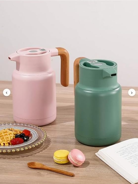 Flamer Vacuum Jug Flask with Wood Handle – 1 L
