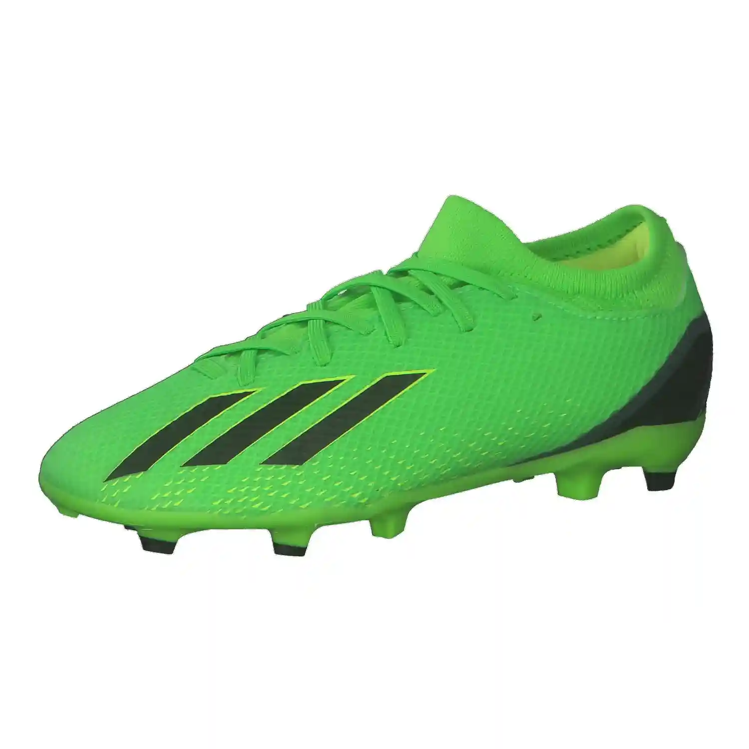 adidas Boys’ Soccer Shoes – Lightweight Football Boots for Firm Ground (Green)-Damage Box