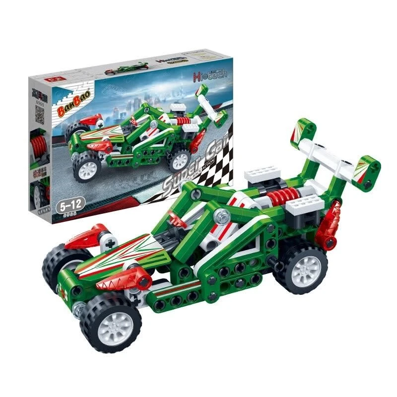 BanBao Car Building Set 6965 for Creative Construction and Skill Development