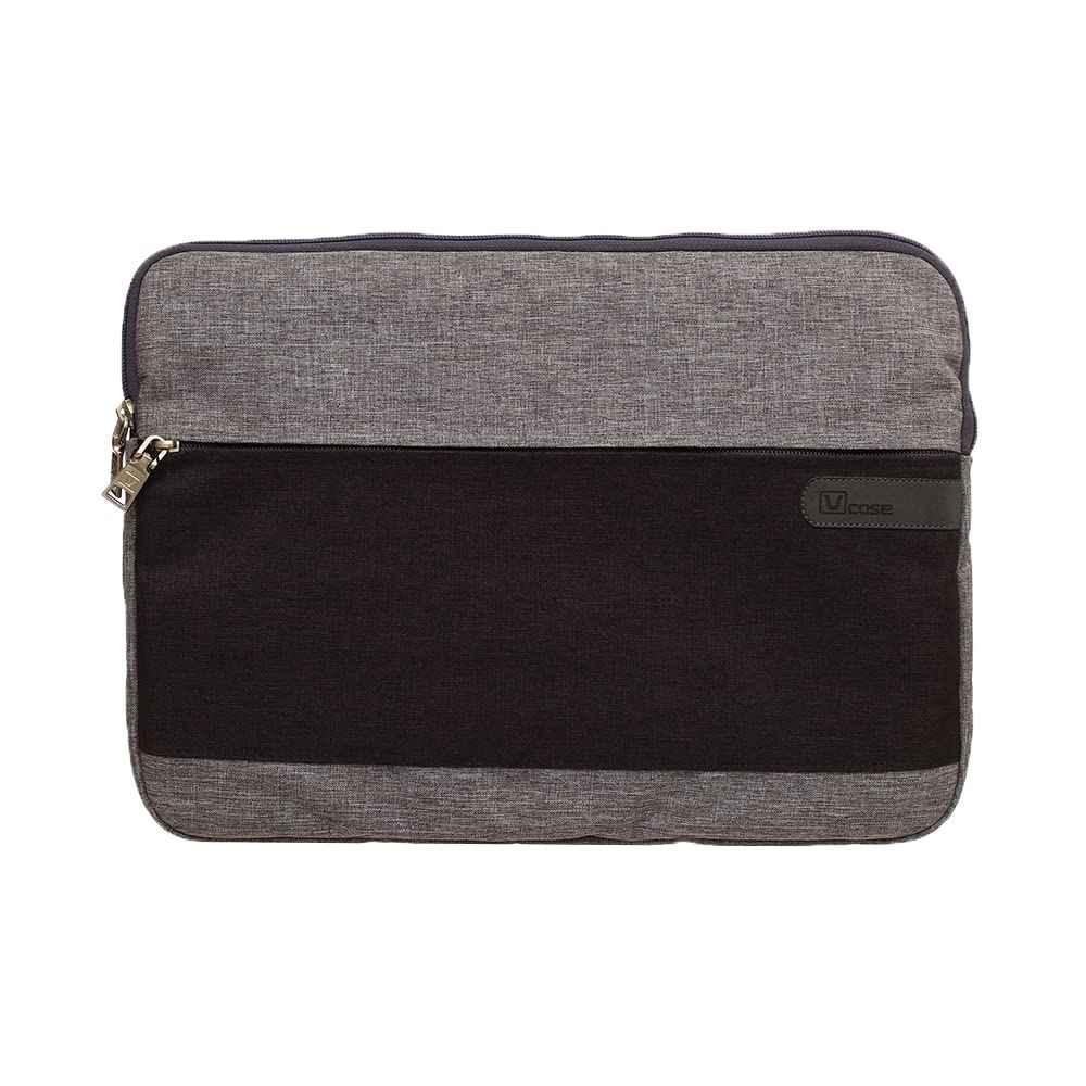 V-Case Fabric Laptop Sleeve with Zipper Pocket