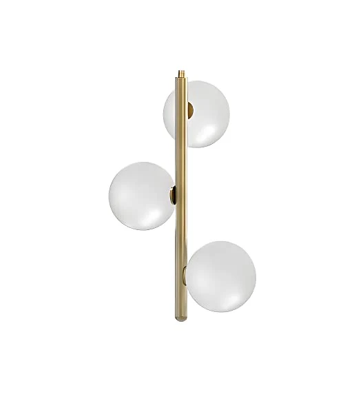 MuswannaA Moon Lights Metal Pendant Light with 3 Glass Balls
