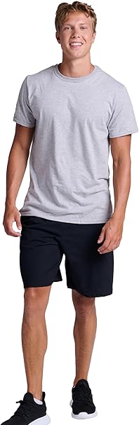 Russell Athletic Men’s Cotton Shorts with Pockets Black