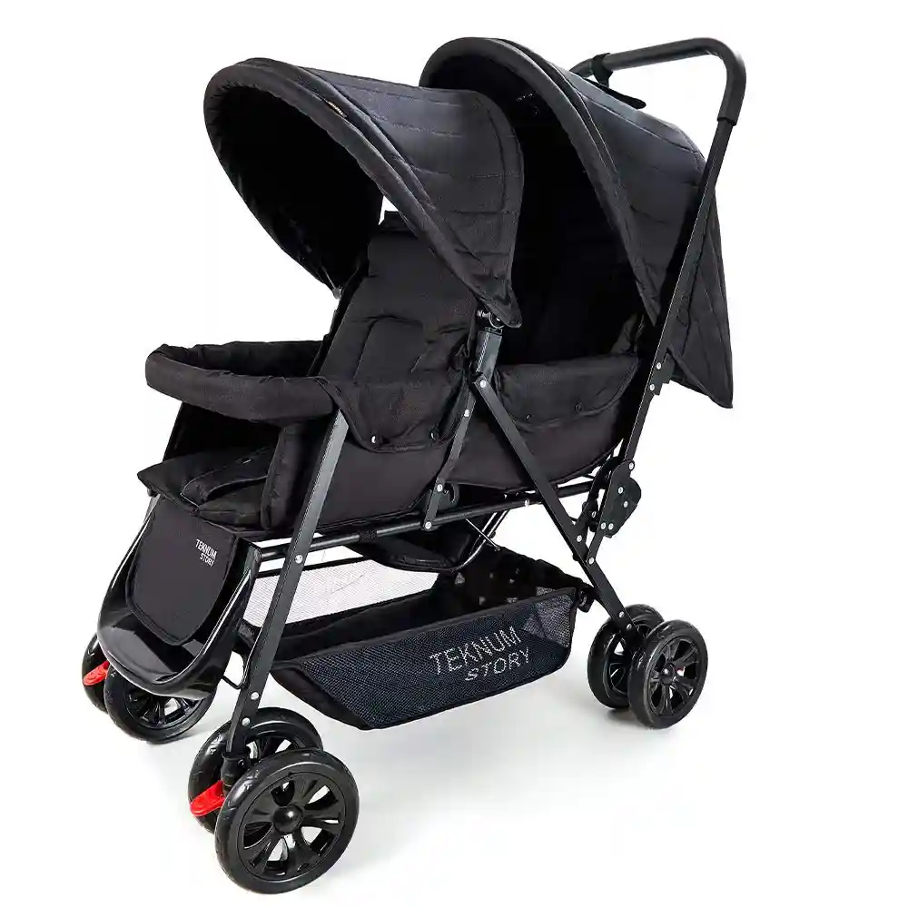 TEKNUM Double Baby Stroller – Black