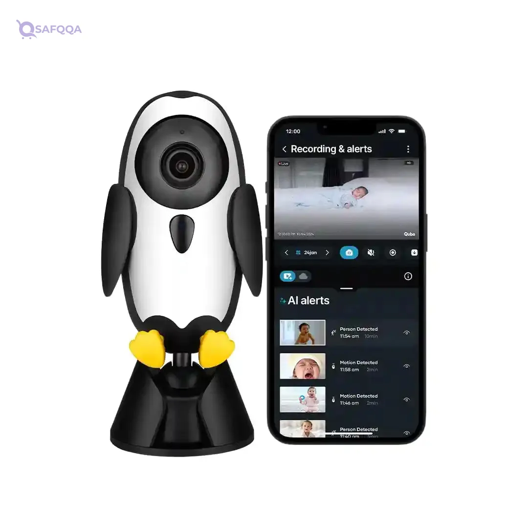 Qubo Smart Baby Camera 1080P HD WiFi Monitor Cry Alert Two Way Audio